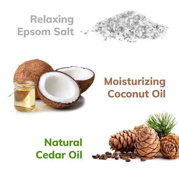 "Cedar Balsam" Organic Bath Bomb in kraft box - 5 oz - Picture 4 of 7